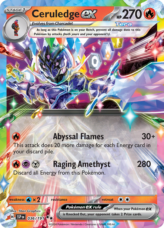 Ceruledge ex - 036/191 - Ultra Rare