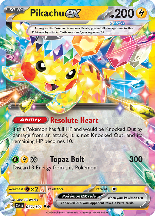 Pikachu ex - 057/191 - Ultra Rare (Español)