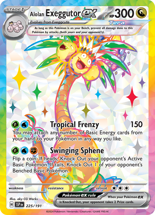 Alolan Exeggutor ex - 225/191 - Full Art Secret Rare