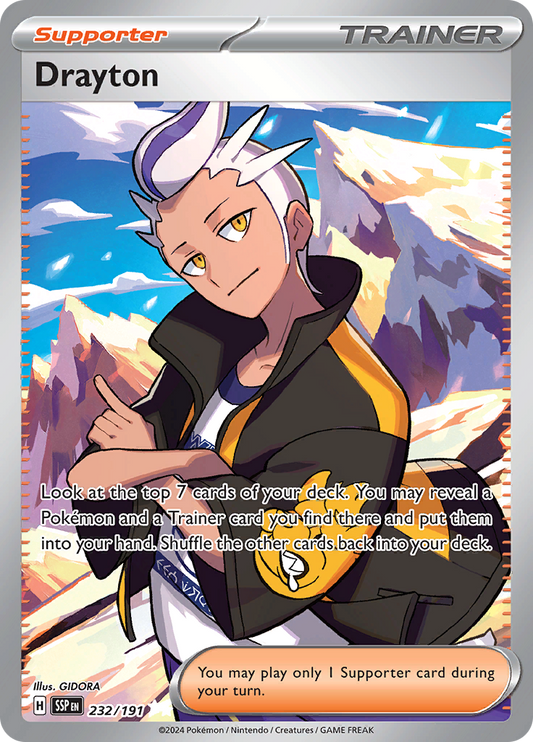 Drayton - 232/191 - Full Art Secret Rare