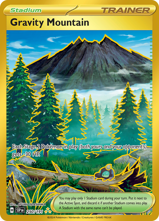 Gravity Mountain - 250/191 - Gold Secret Rare