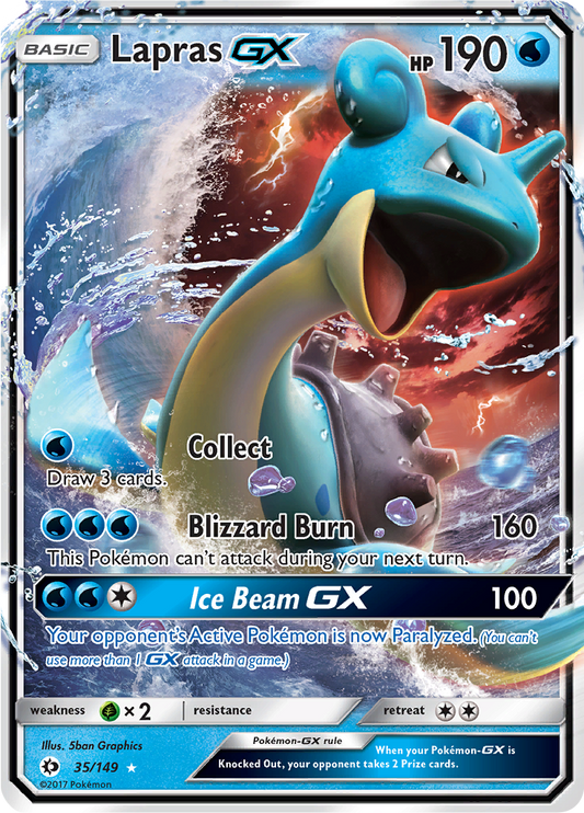 Lapras GX - 35/149 - Ultra Rare