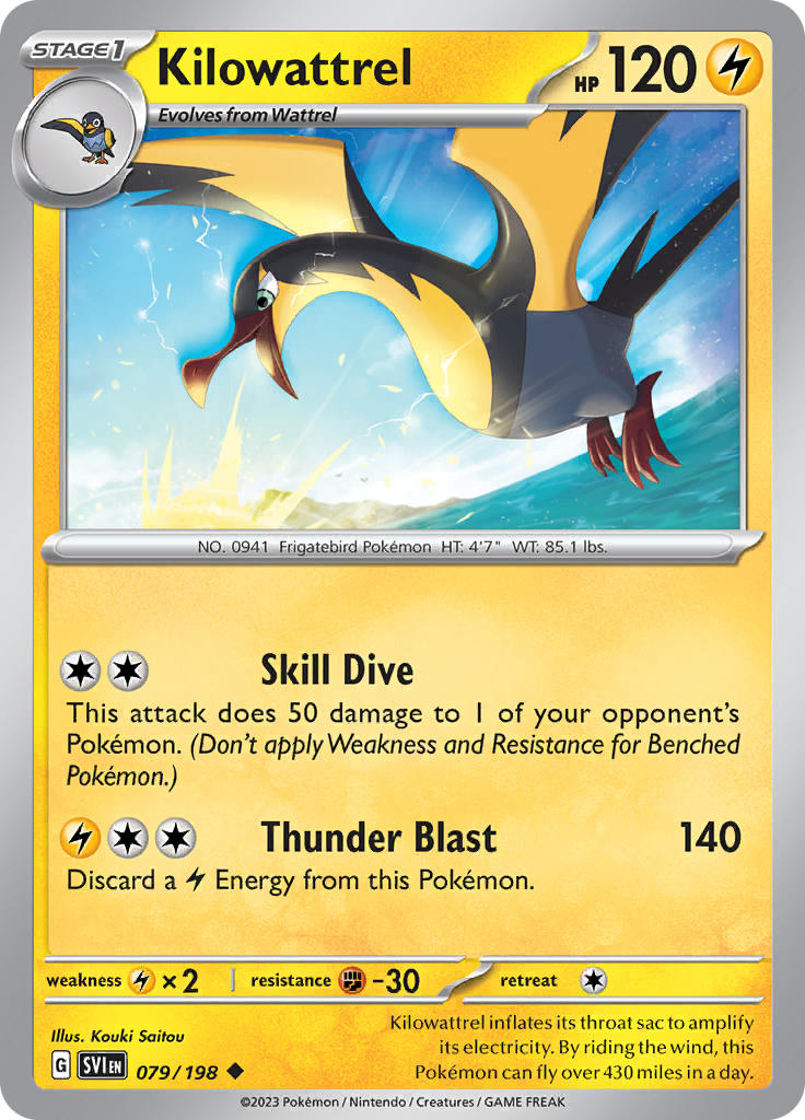 Kilowattrel - 079/198 - Uncommon (Español)