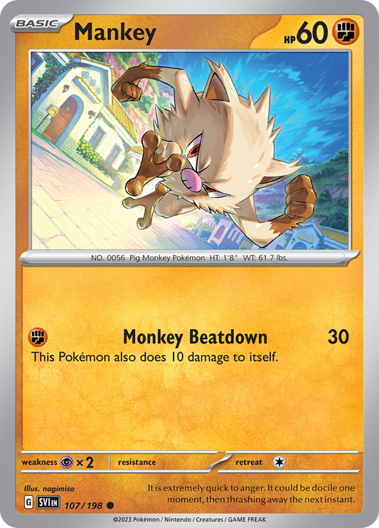 Mankey - 107/198 - Common (Español)
