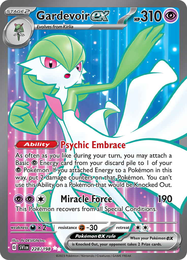 Gardevoir ex - 228/198 - Full Art Secret Rare