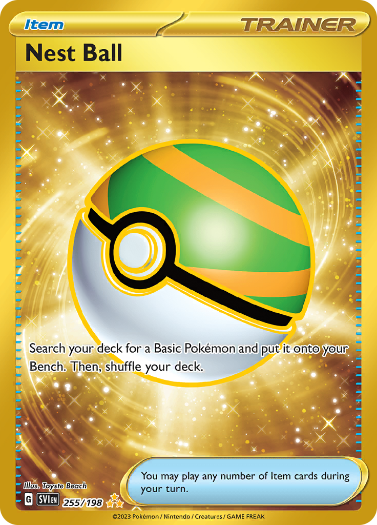 Nest Ball - 255/198 - Gold Secret Rare