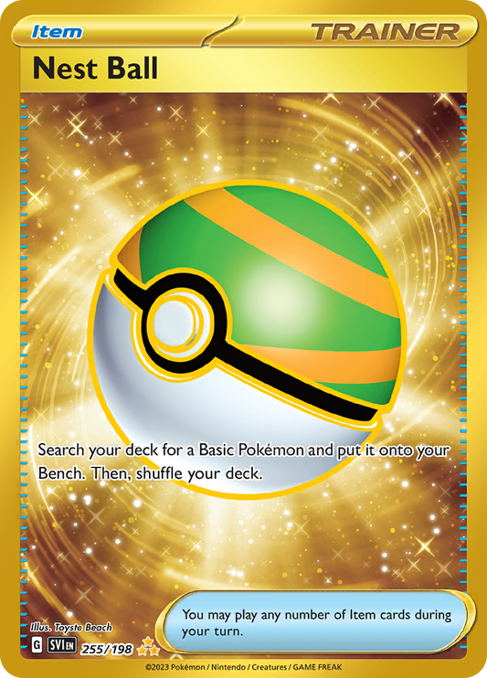 Nest Ball - 255/198 - Gold Secret Rare