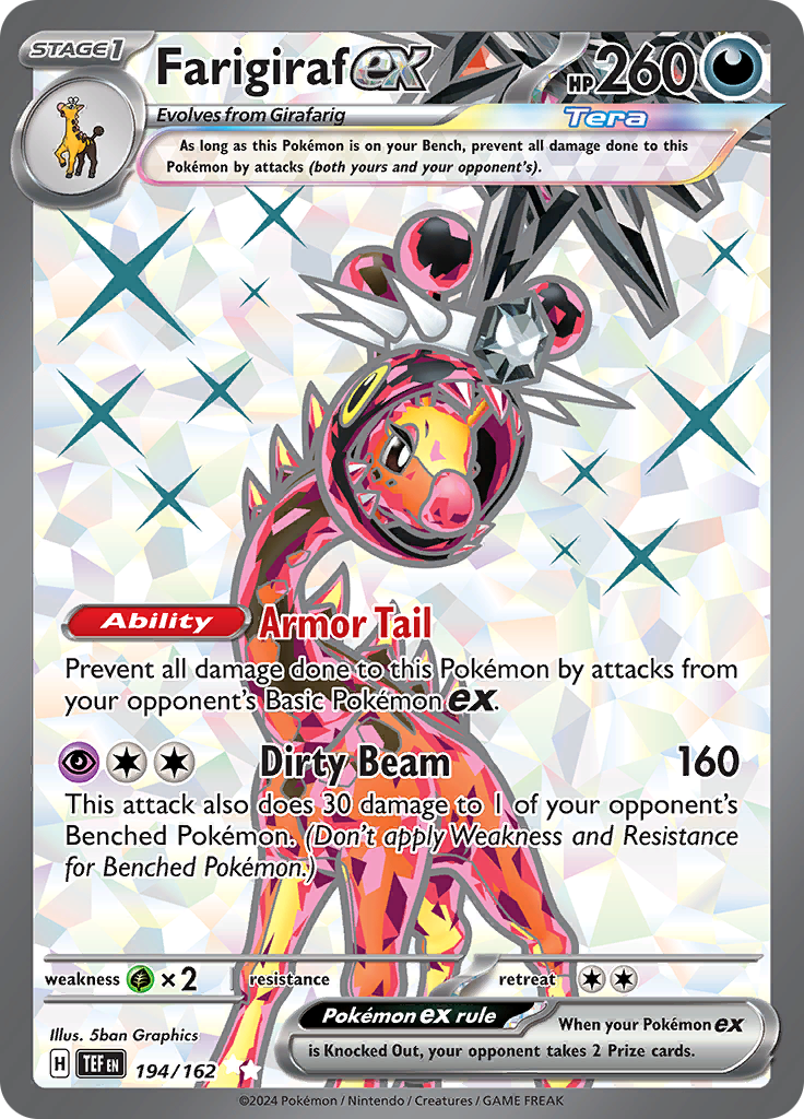 Farigiraf ex - 194/162 - Full Art Secret Rare