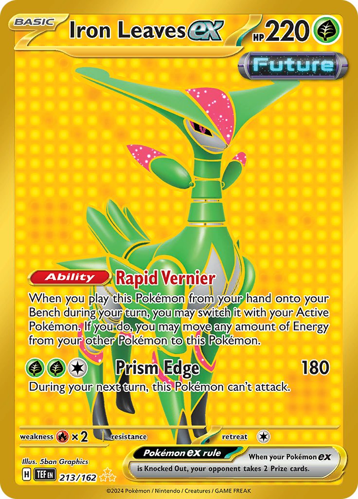 Iron Leaves ex - 213/162 - Gold Secret Rare