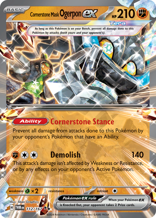 Cornerstone Mask Ogerpon ex - 112/167 - Ultra Rare (Español)