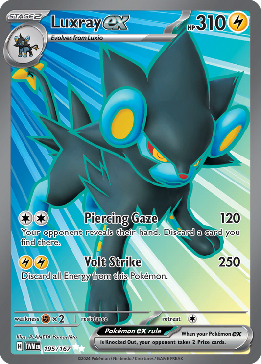Luxray ex - 195/167 - Full Art Secret Rare