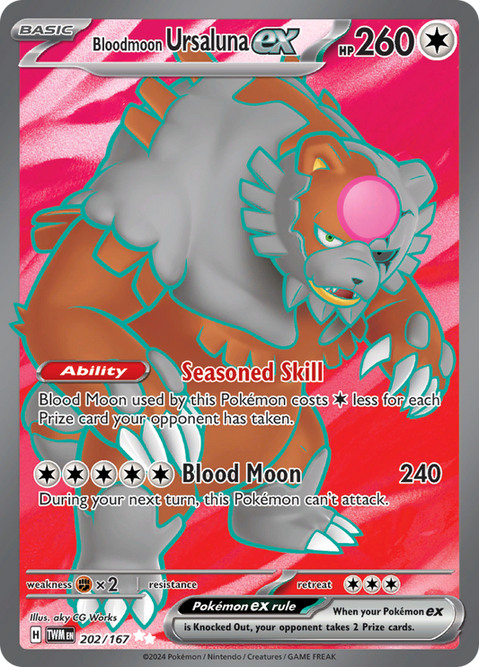 Bloodmoon Ursaluna ex - 202/167 - Full Art Secret Rare