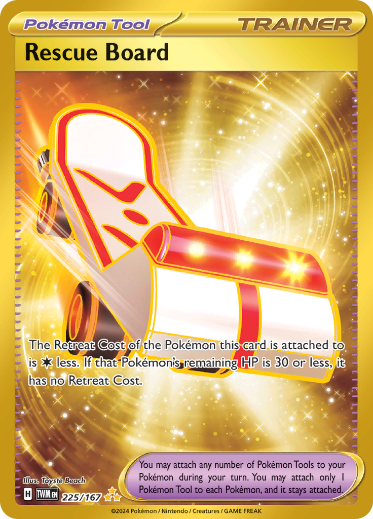 Rescue Board - 225/167 - Gold Secret Rare (Español)