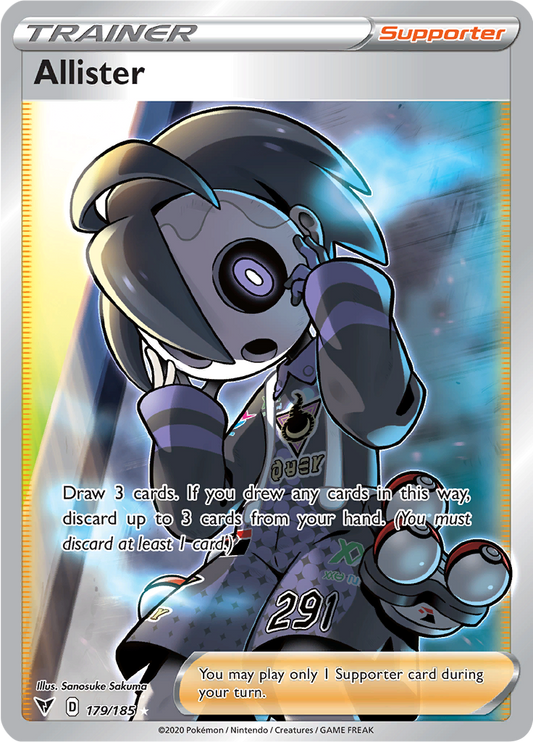 Allister - 179/185 - Full Art Ultra Rare