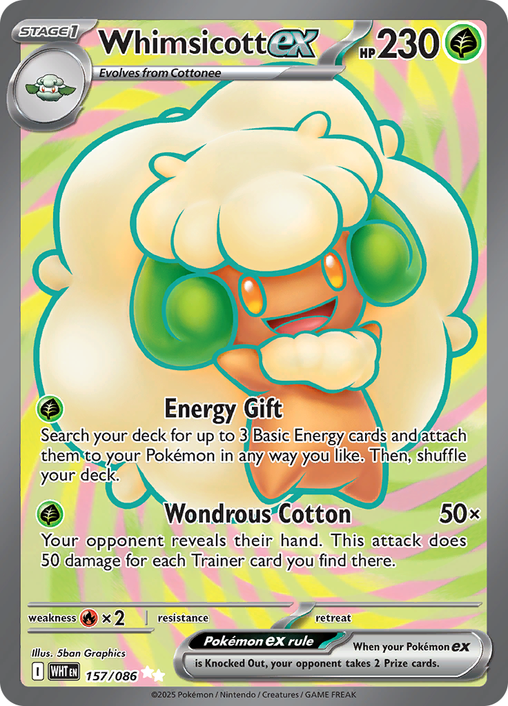 Whimsicott ex - 157/086 - Ultra Rare