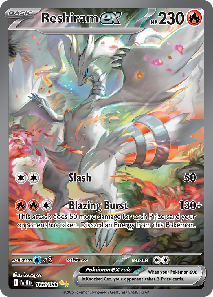 Reshiram ex - 166/086 - Special Illustration Rare