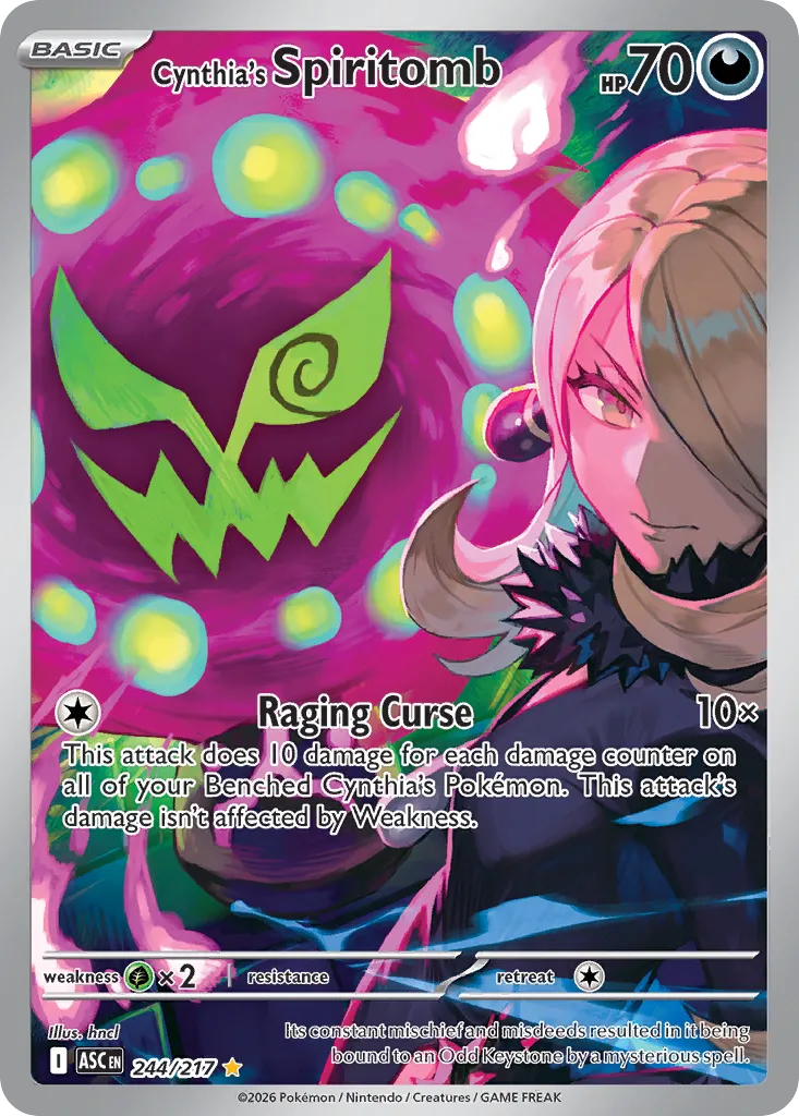 Cynthia's Spiritomb - 244/217 - Illustration Rare