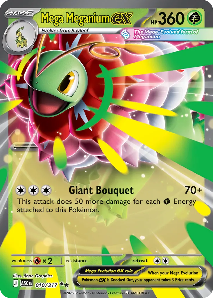 Mega Meganium ex - 010/217 - Double Rare