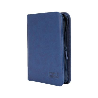 Carpeta Cuero TOPDECK - 160 Espacios - Azul Oscuro