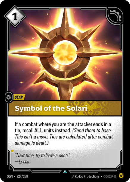 SYMBOL OF THE SOLARI - OGN-227/298
