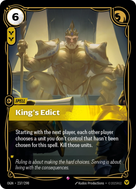 KING'S EDICT - OGN-237/298