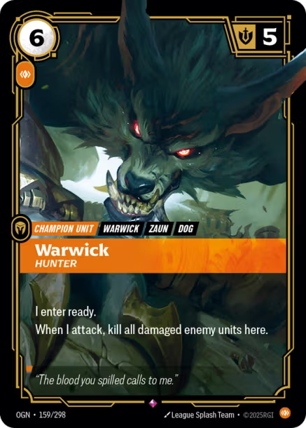 WARWICK, HUNTER - OGN-159/298