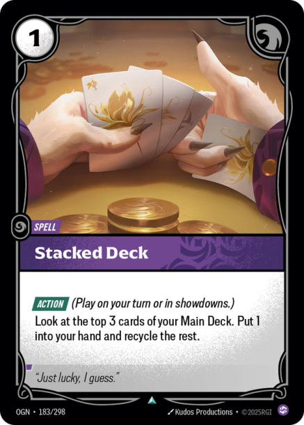 STACKED DECK (Chino) - OGN-183/298 (Foil)