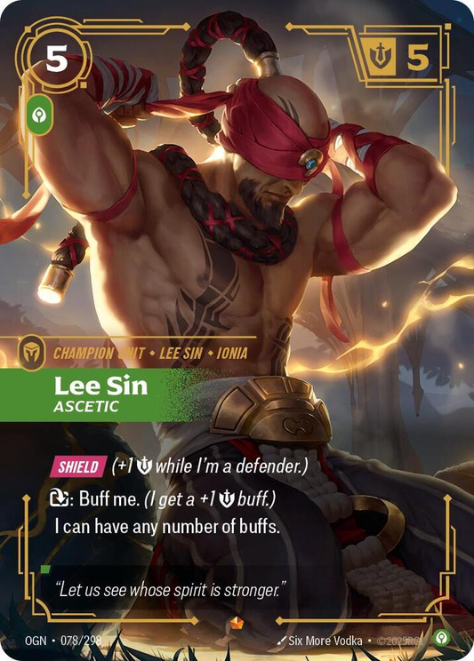 Lee Sin - Ascetic - 078/298 - Epic (Inglés Foil NM)