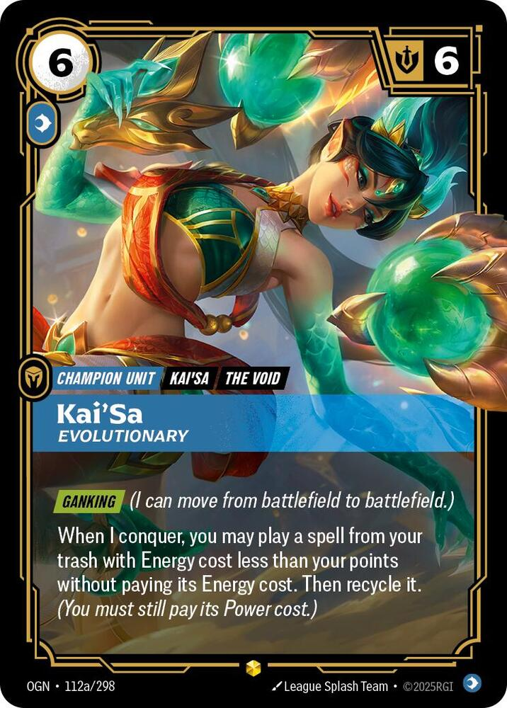 Kai'Sa - Evolutionary - 112a/298 - Showcase (Inglés Foil NM)