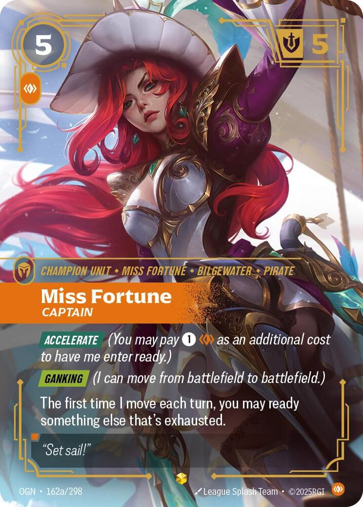 Miss Fortune - Captain - 162a/298 - Showcase (Inglés Foil NM)