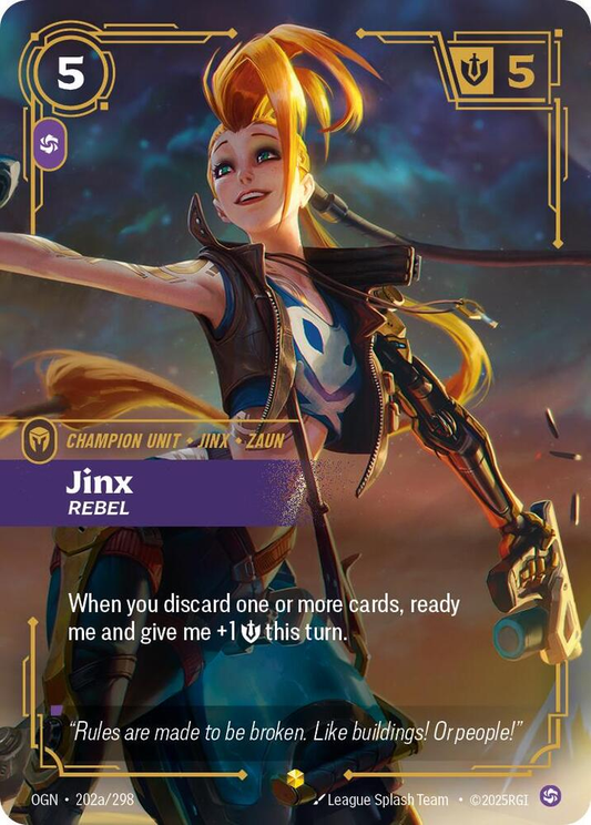 Jinx - Rebel - 202a/298 - Showcase (Inglés Foil NM)