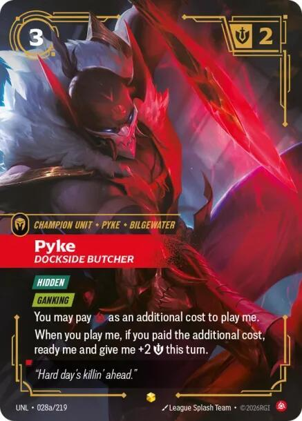 Pyke - Dockside Butcher - 028a/219 - Showcase (Inglés Foil NM)