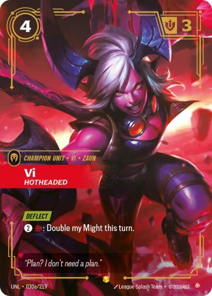 Vi - Hotheaded - 030a/219 - Showcase (Inglés Foil NM)