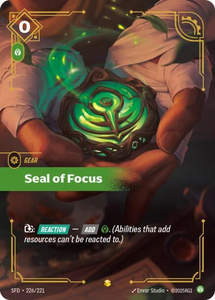 Seal of Focus - 226/221 - Showcase (Inglés Foil NM)