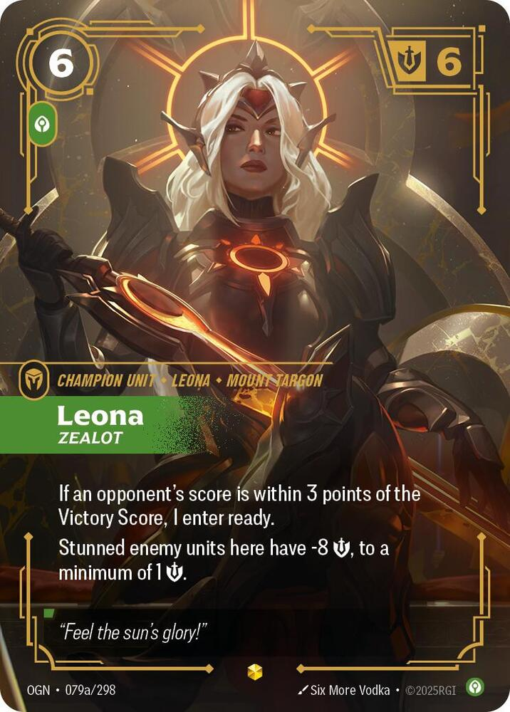 Leona - Zealot - 079a/298 - Showcase (Inglés Foil NM)
