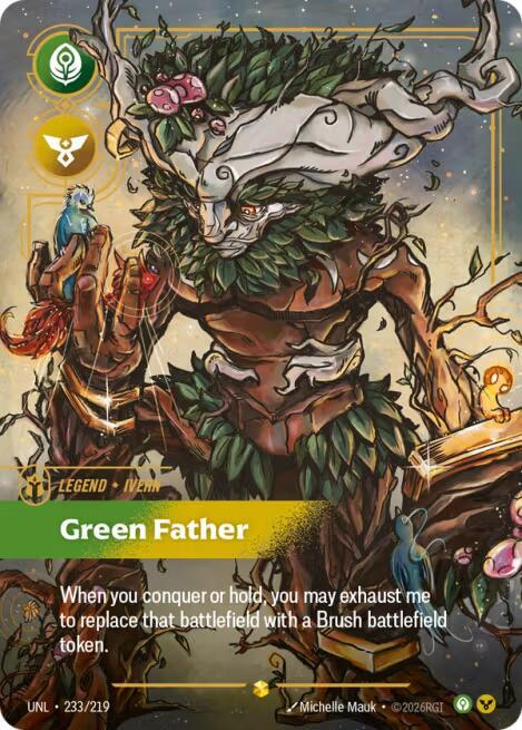 Ivern - Green Father - 233/219 - Showcase (Inglés Foil NM)