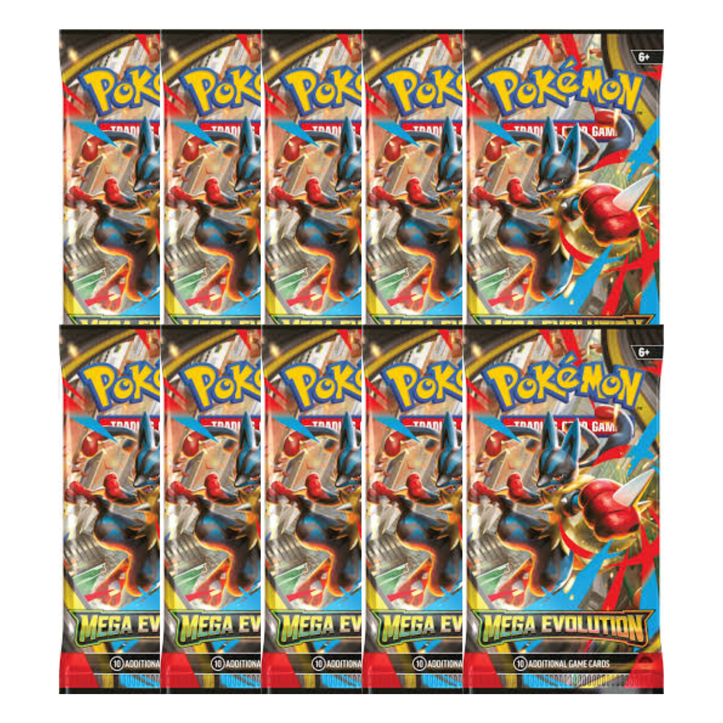 Sleeved Booster Pack - Mega Evolution x 10 (Español)