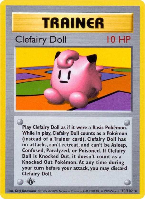 Clefairy Doll - 070/102 - 1st Edition Rare (Español 1st Edition MP)