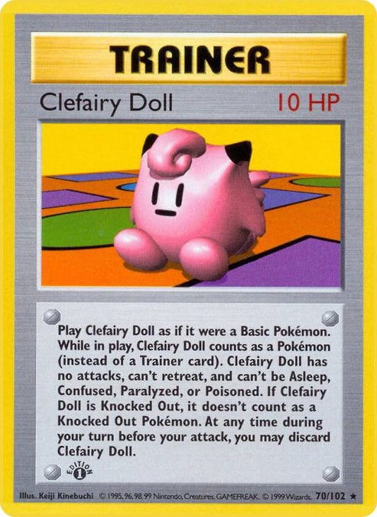 Clefairy Doll - 070/102 - 1st Edition Rare (Español 1st Edition MP)