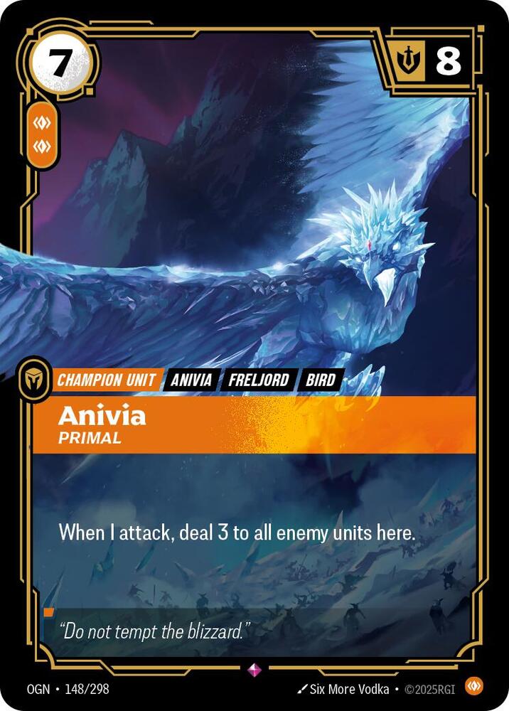 Anivia - Primal - 148/298 - Rare (Inglés Foil NM)