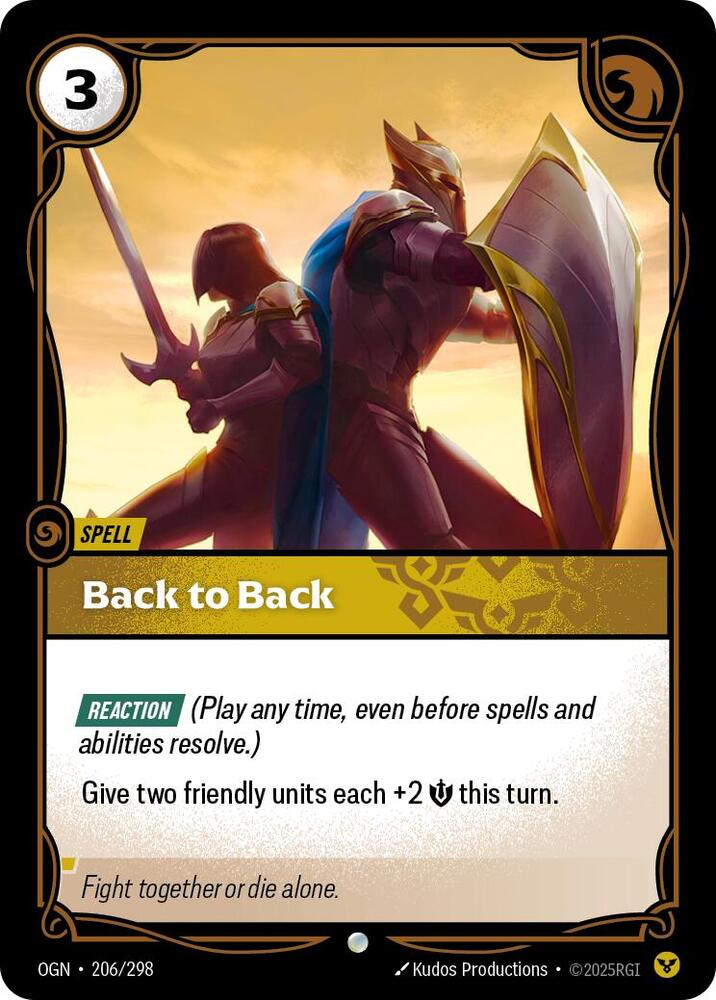 Back to Back - 206/298 - Common (Inglés NM)