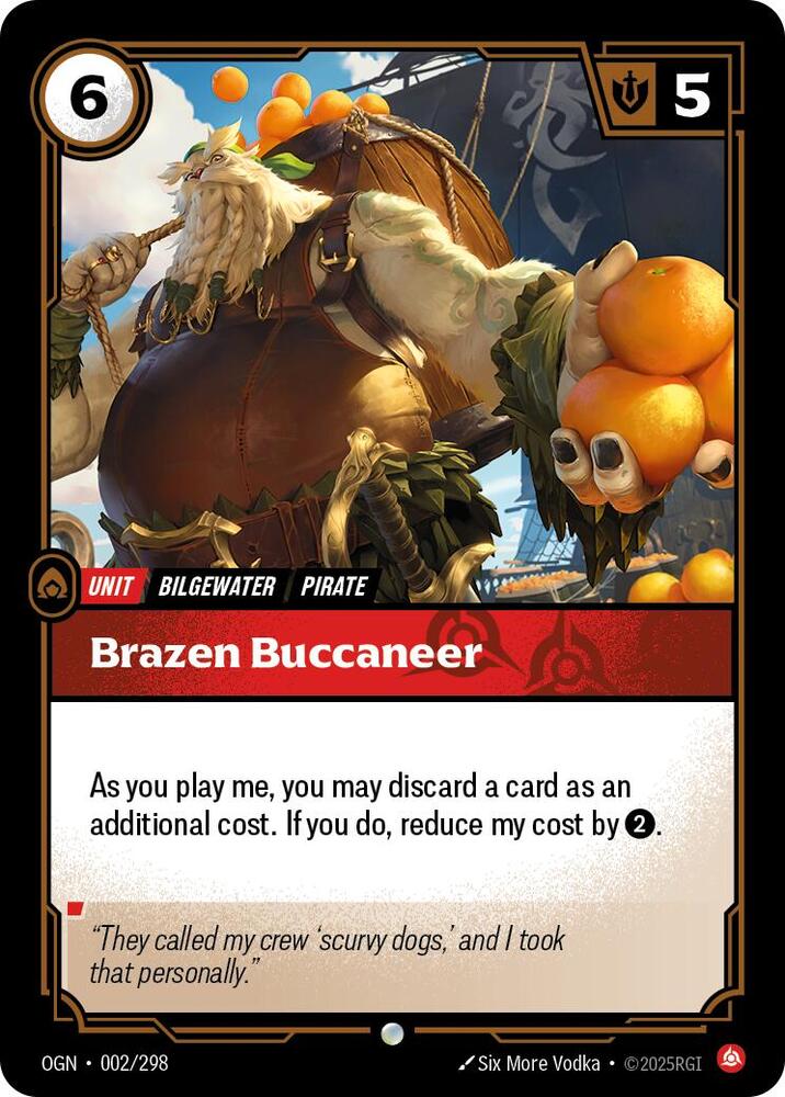 Brazen Buccaneer - 002/298 - Common (Inglés NM)