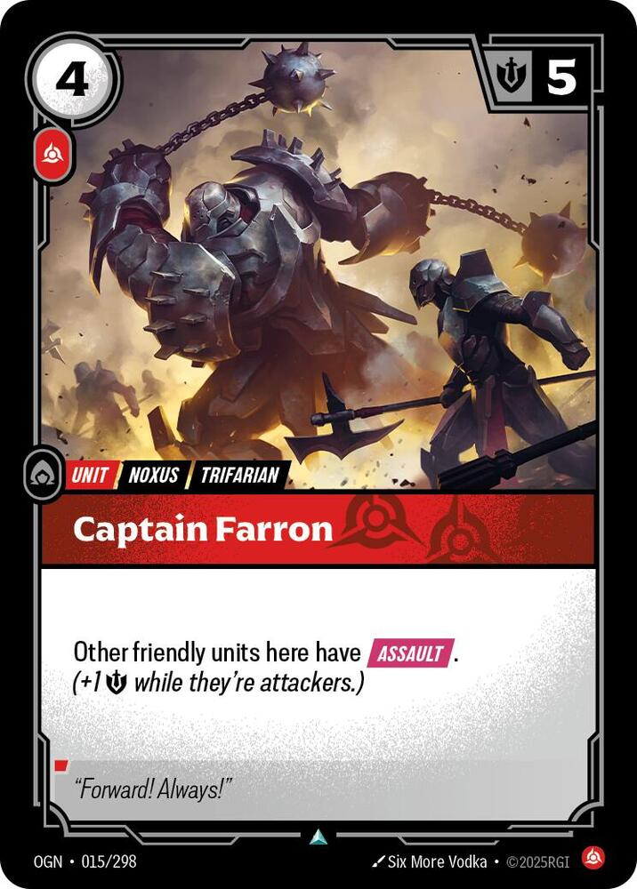 Captain Farron - 015/298 - Uncommon (Inglés NM)