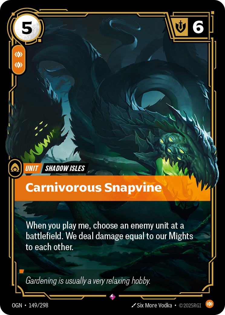 Carnivorous Snapvine - 149/298 - Rare (Inglés Foil NM)