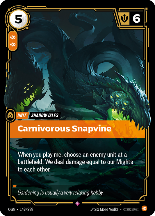 Carnivorous Snapvine - 149/298 - Rare (Inglés Foil NM)