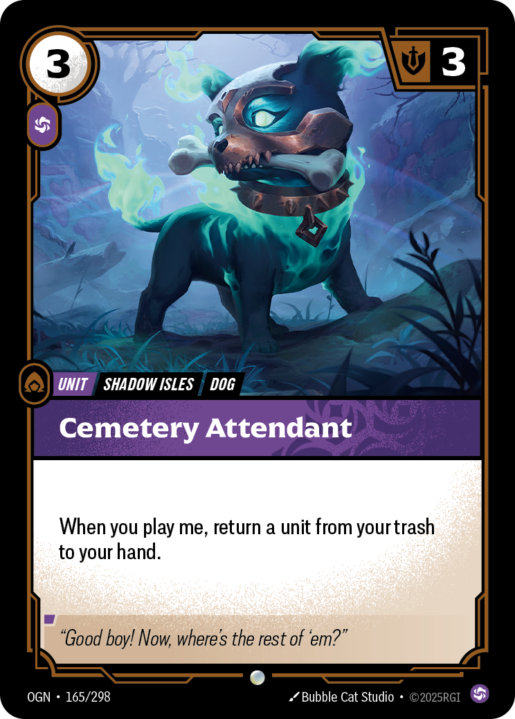 Cemetery Attendant - 165/298 - Common (Inglés Foil NM)