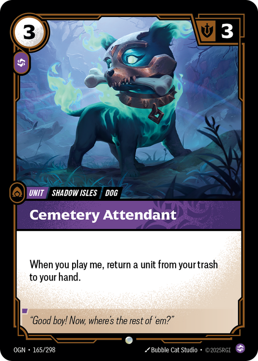 Cemetery Attendant - 165/298 - Common (Inglés Foil NM)
