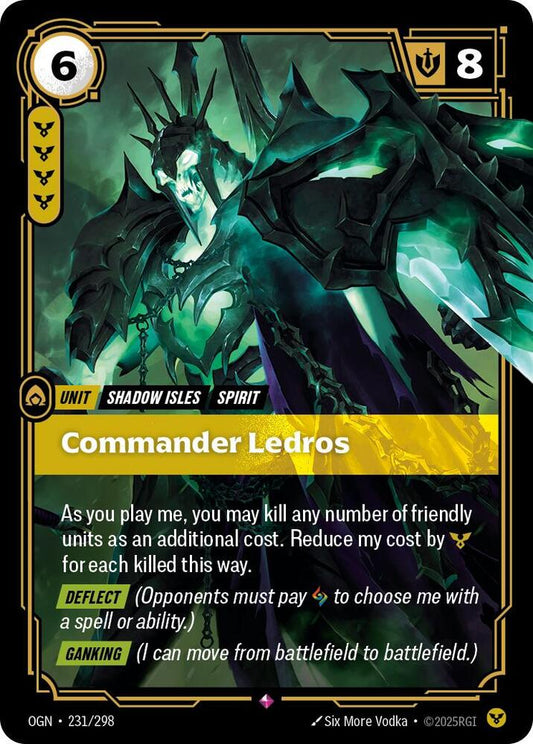 Commander Ledros - 231/298 - Rare (Inglés Foil NM)