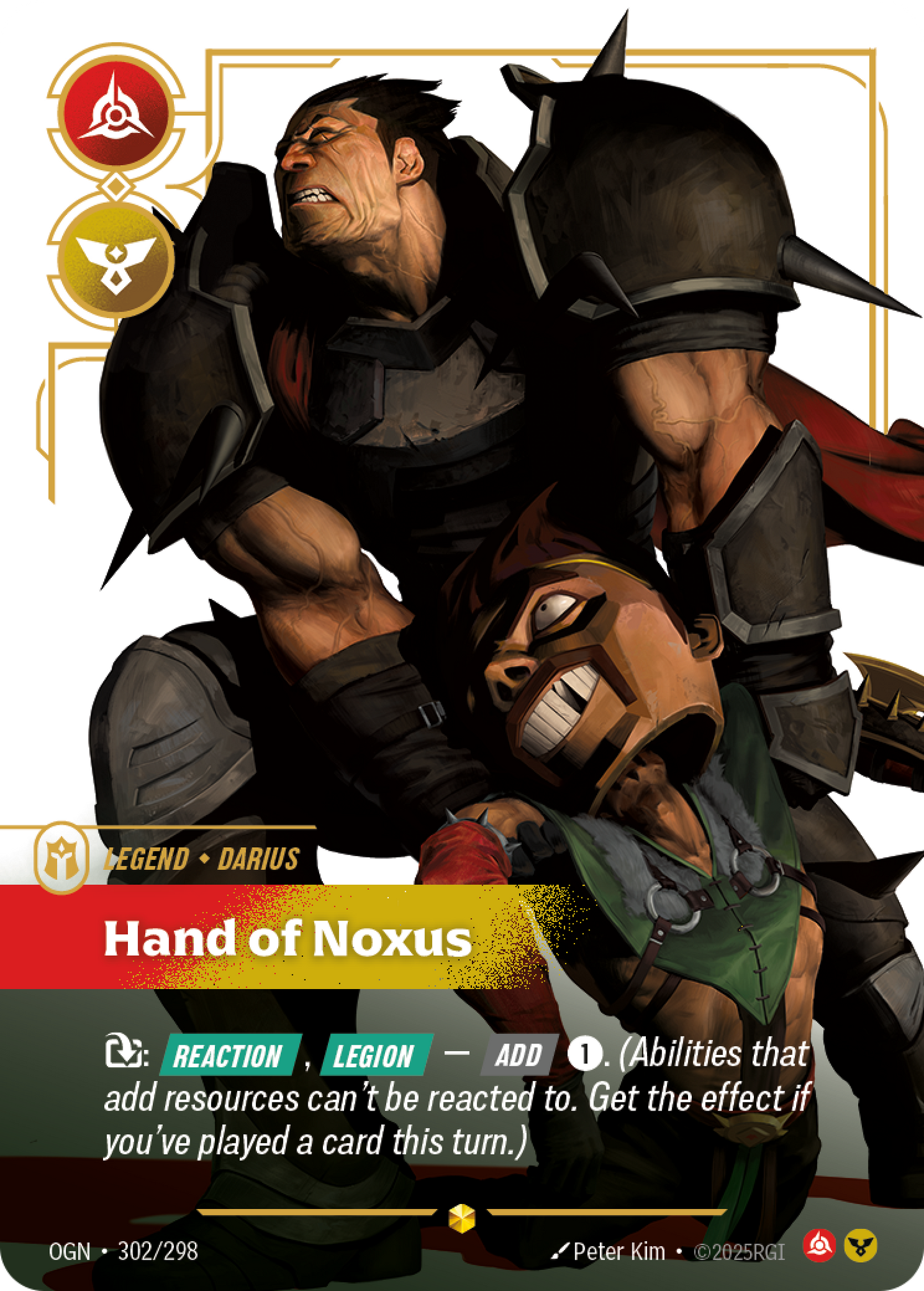 Darius, Hand of Noxus - 302/298 - Showcase (Inglés Foil NM)