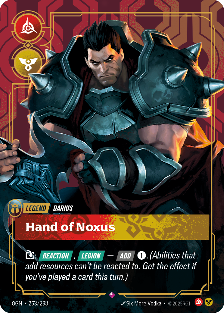Darius - Hand of Noxus - 253/298 - Rare (Inglés Foil NM)